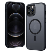 FNTCASE Schutzhülle für iPhone 12 Pro Max: Magnetisches Laden, stoßfeste Magsafe-Unterstützung – Frosted Oil Spray Touch